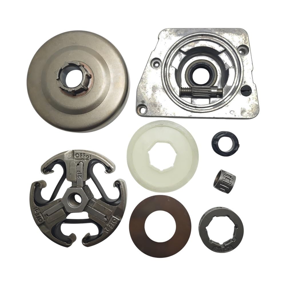 Kit engrenage vis sans fin tambour embrayage 3/8 pignon jante pour tronçonneuse 61 266 272
