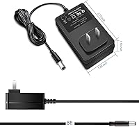 Vista 5 de Adaptador de corriente alterna Casio Privia de 12V 2A para cable de alimentación Casio Privia, compatible con teclado de piano digital Casio
