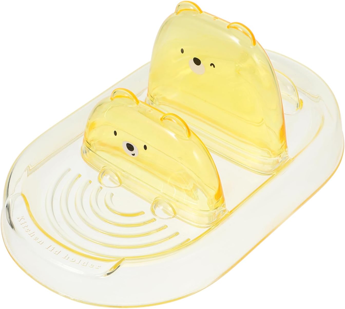 Cabilock Yellow Ps Pot Lid Holder for Kitchen Countertop Spoon Rest