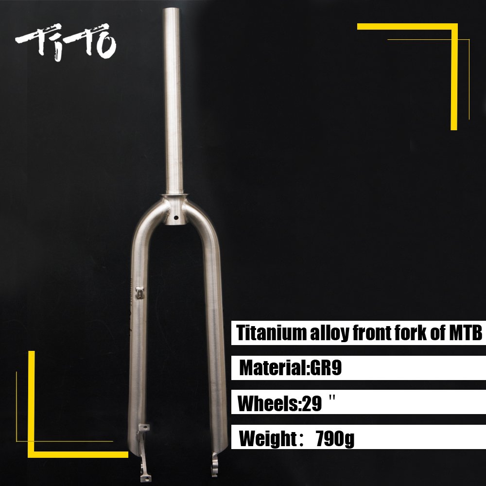Amazon | TiTo Gr.9 MTB チタンバイク フロントフォーク