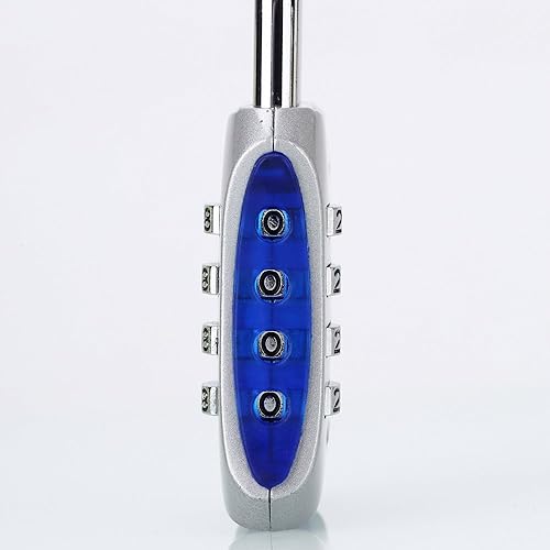 Miniatura 9 de ABRAFOX Candados resistentes de 4 dígitos de combinación de códigos reconfigurables, cerraduras de equipaje para gimnasio, interior, escuela o