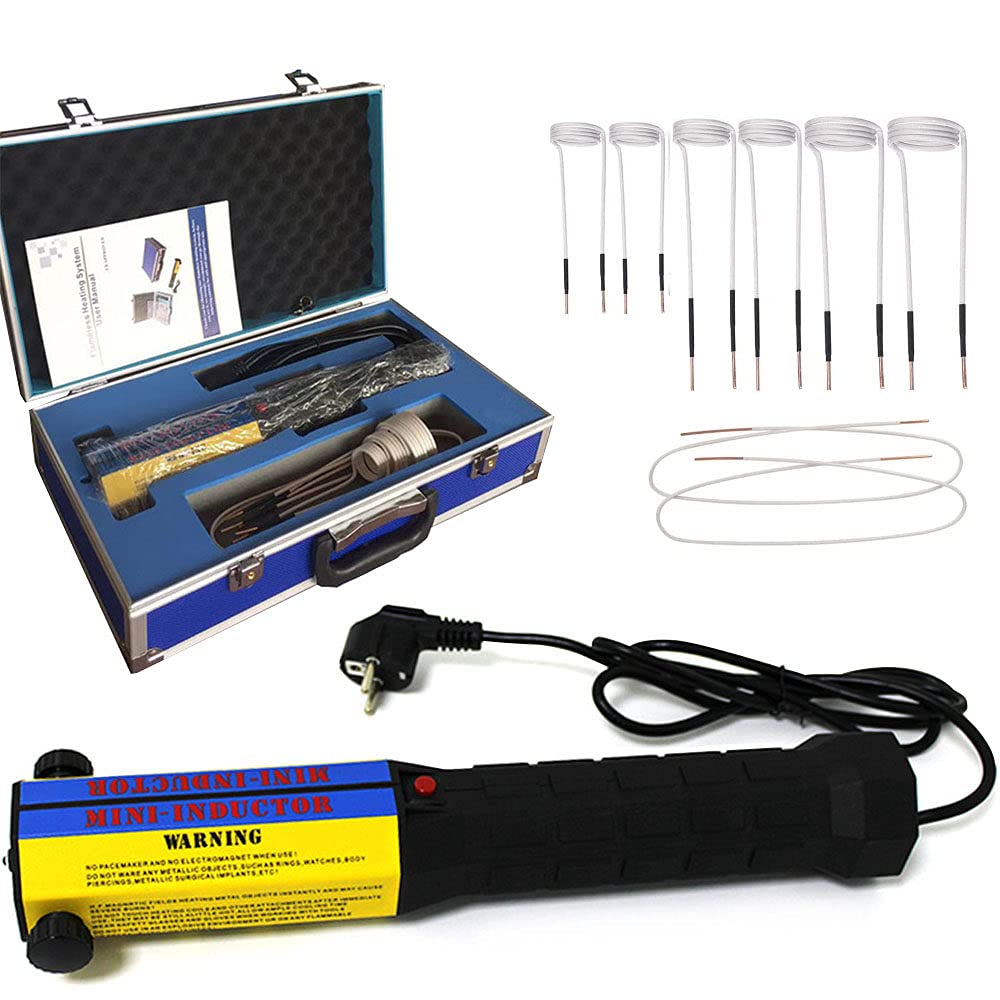 TISTIK Mini Ductor Magnetic Induction Heater Kit,Magnetic Heat Up Metal Tools Inducing Heater Automotive Flameless Heat 1KW