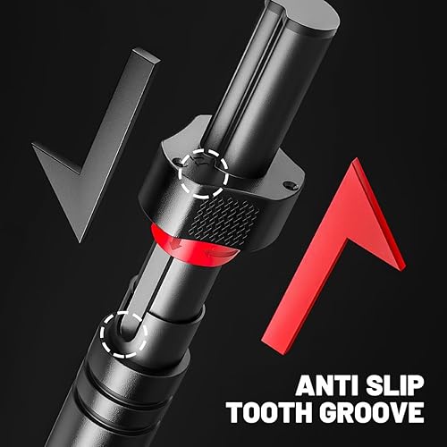 Miniatura 8 de Gadpiparty Barra de dominadas para puerta  Barra de dominadas ajustable sin taladrar para gimnasio en casa, se adapta a puertas de 26 a 40 pulgadas,