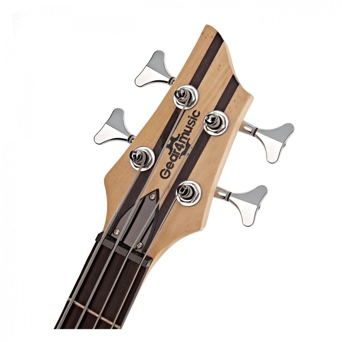 Guitarra de bajo eléctrico Neck Thru 4 cuerdas Chicago de Gear4music | Diseño neck-through para un sustain excelente, tono versátil para todos los niveles, pastillas single y split coil