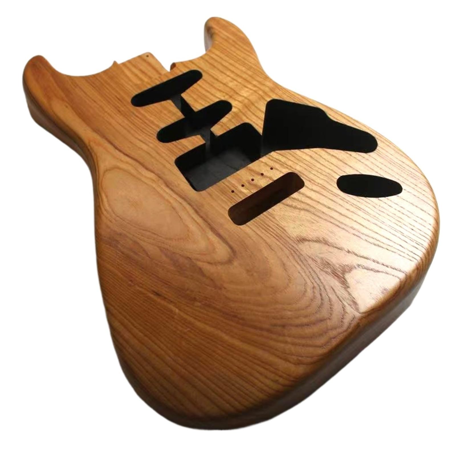 Cuerpo de guitarra eléctrica ST, madera de fresno tostado, 2 uds., en pintura Nitro