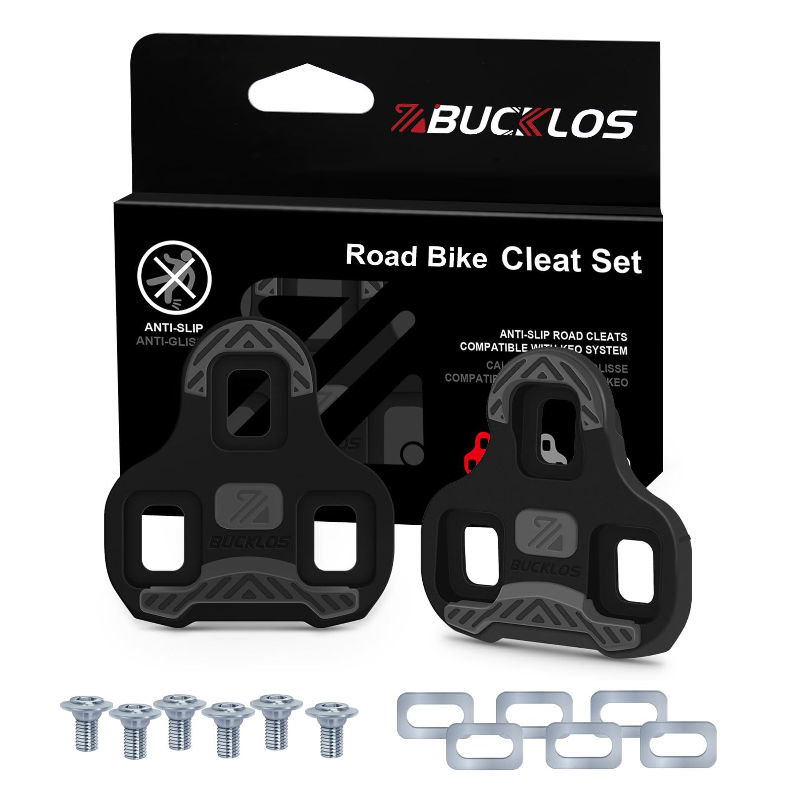 Amazon | BUCKLOS KEOクリート ロードバイク サイクリングシューズ用