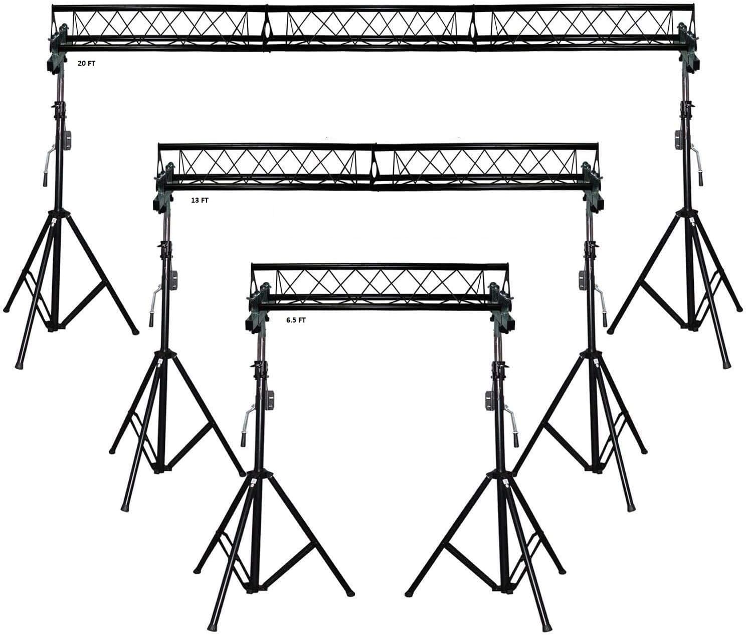CedarsLink 20' ft Wide Crank Triangular Trussing Mobile DJ Lighting Truss System Triangle