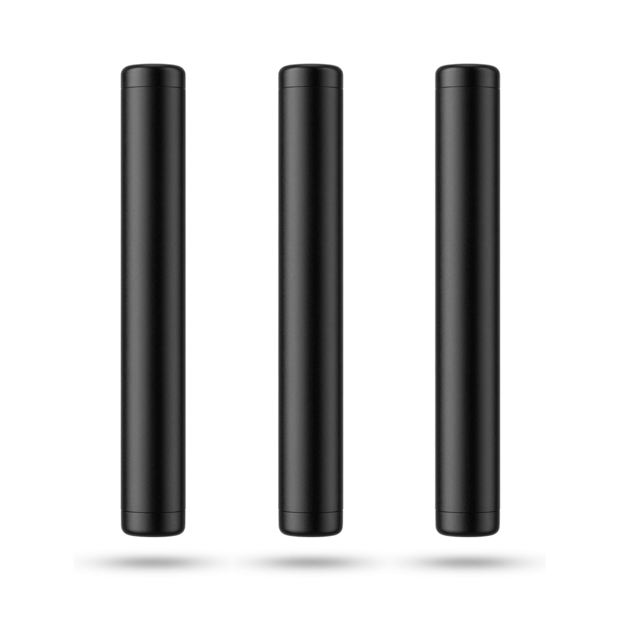 Omega Smoke Black Smell Proof Tube Set (Pack Of 3) – Airtight And Lightweight Aluminium Smell Proof Container For Travel And Gifting (, 3 Pack)