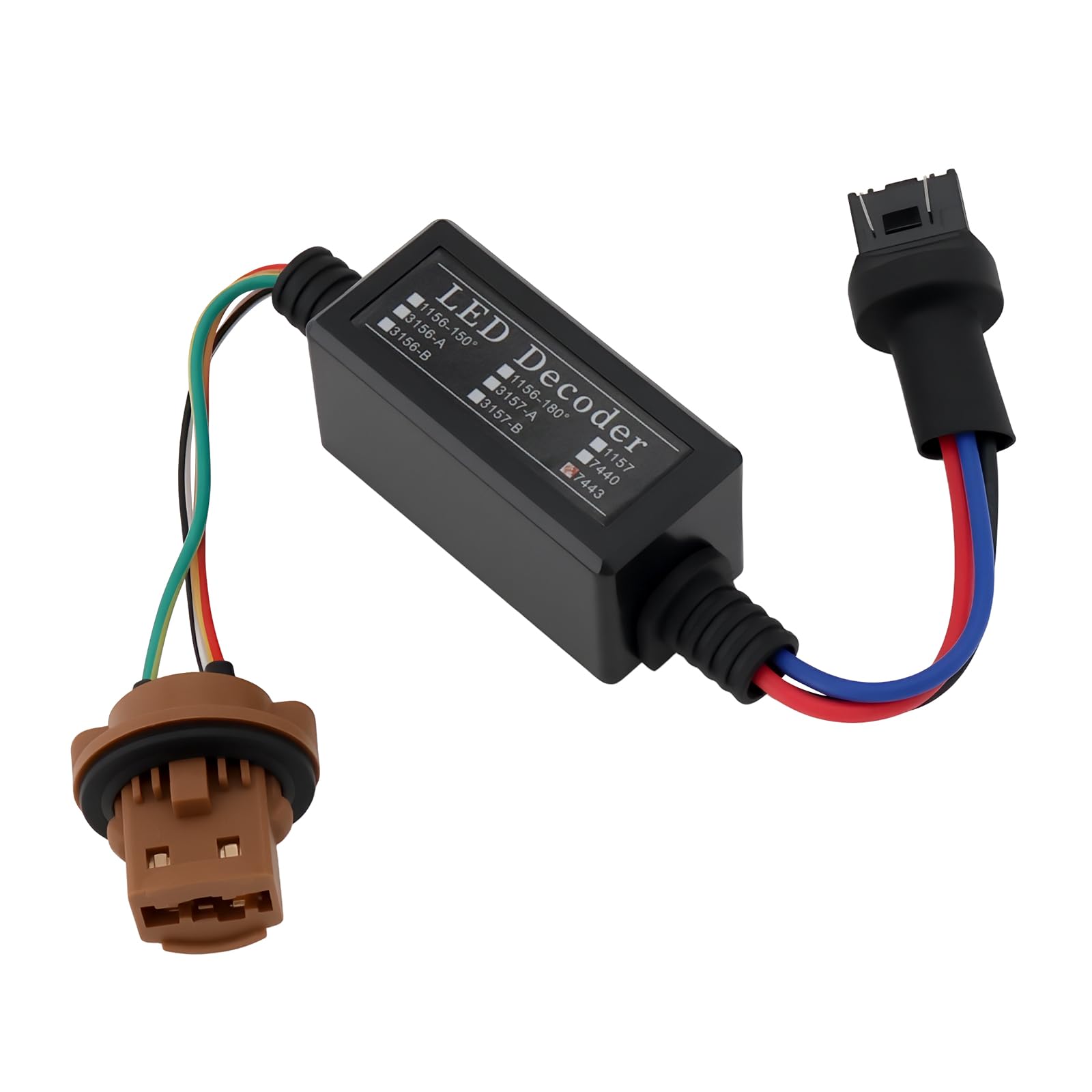 Decodificador de Errores de Luz LED para Reemplazar La Luz de Freno de Doble Filamento T20 7443 O La Luz de Circulación Diurna.