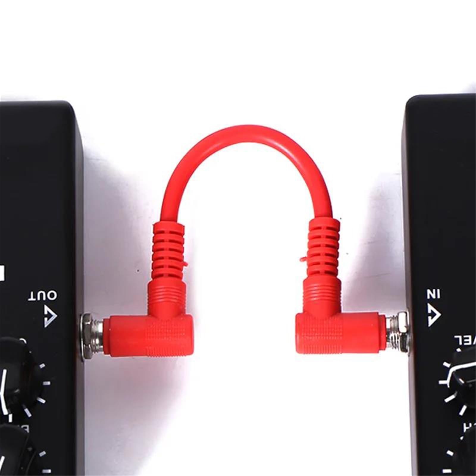 Akustikgitarrenkabel 6er-Pack Gitarren-Effektpedalkabel Geräuscharm Abgeschirmt 1/4 Zoll Rechtwinkliger Stecker