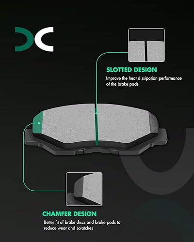 Miniatura 41 de SCITOO Kit de freno delantero Rotores de freno delantero y pastillas de freno de cerámica para 08-16 para Chrysler Town & Country, 08-16 para Dodge