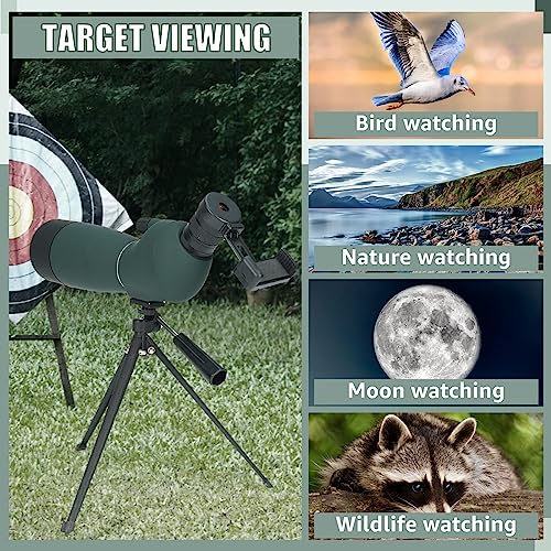 SVBONY SV28 Plus Spotting Scopes com controle remoto, 25-75x70 Spotter Scope com tripé, IP65 à prova