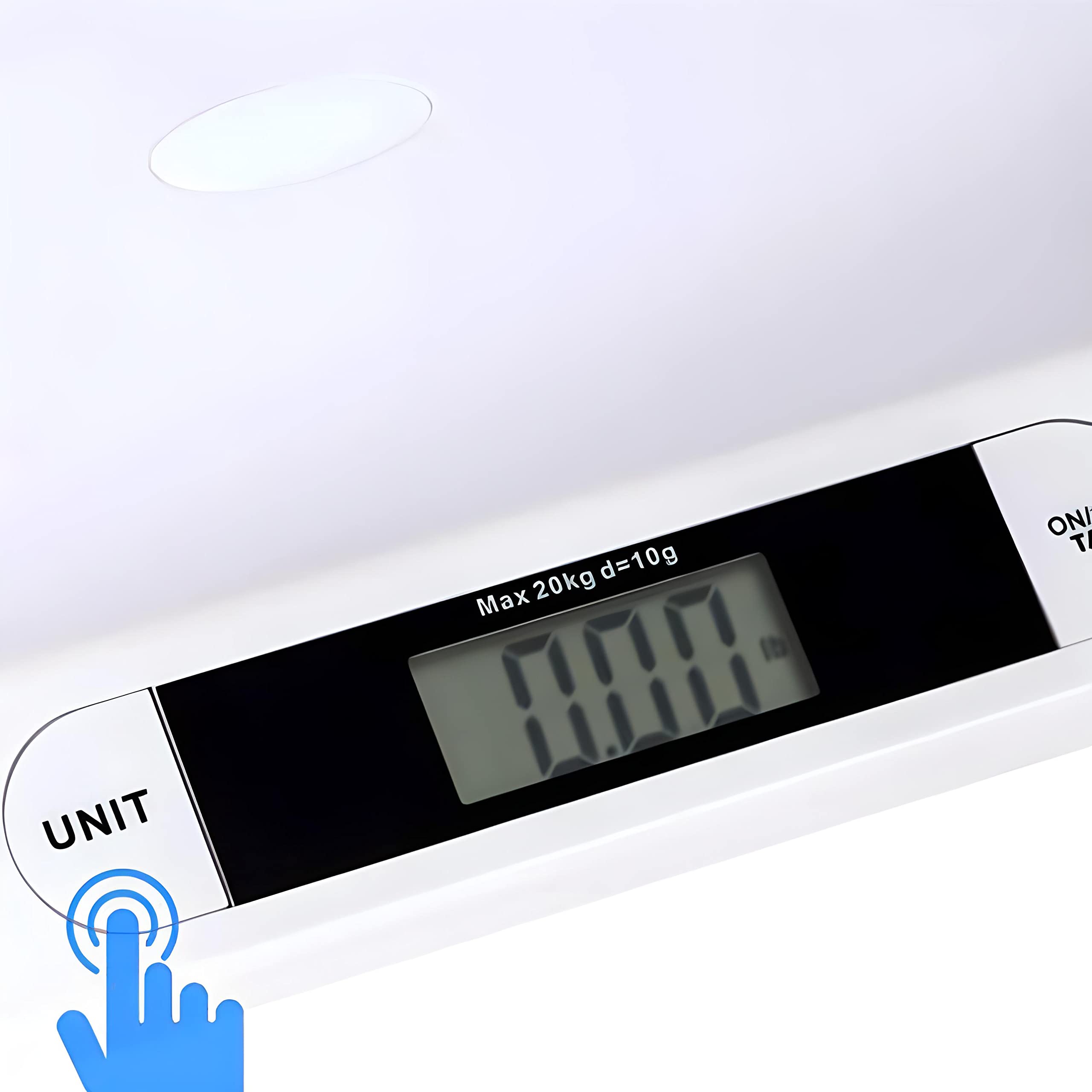 Retoo Babywaage Flach Digital bis 20kg, Kinderwaage, Digitalwaage für Neugeborene, Baby Waage, Säuglingswaage, Stillwaage Baby, Gewichtskontrolle ab Geburt, Ablesegenauigkeit, LCD Anzeige, Weiß
