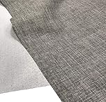 A-Express Soft Plain Linen Look Fabric Curtains Bag Designer Clothing Material Dressmaking Upholstery 145cm Wide - 1 Metre 100cm x 145cm Stone Grey