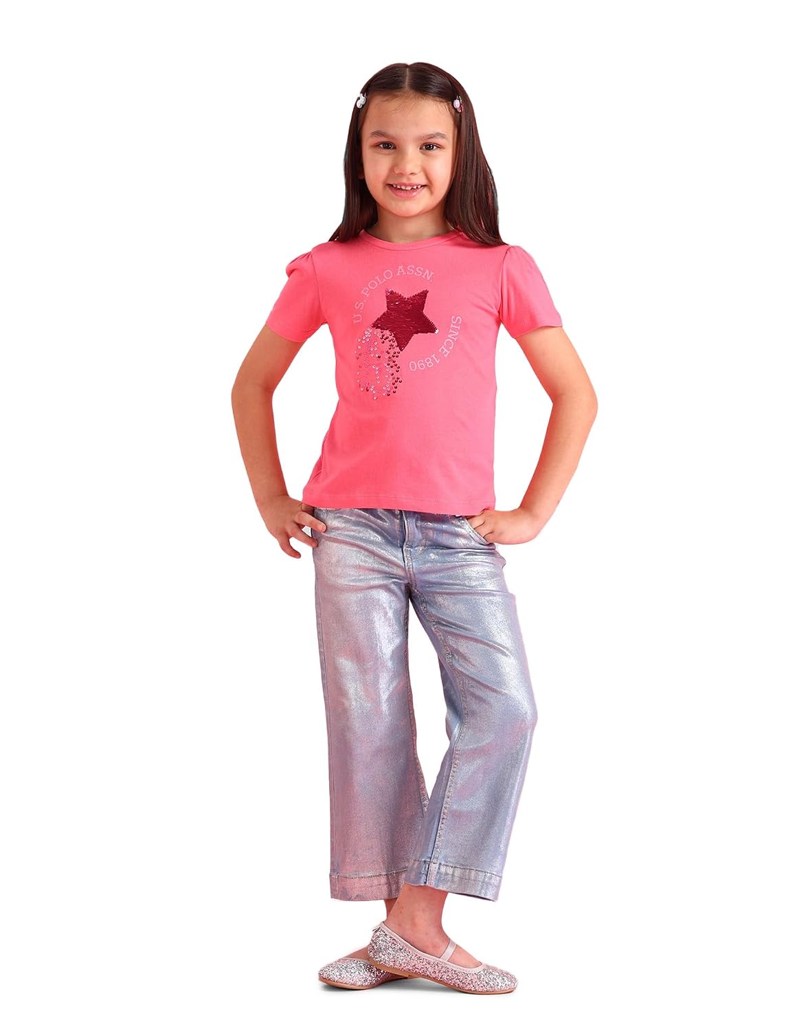 U.S. Polo Assn. Kids Regular fit Cotton Embellished Short Sleeves Round Neck T-Shirts - Review, Price and Buying Guide
