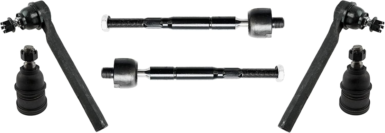 PartsW - 6 Pc Front Lower Ball Joints, Tie Rod Ends Outer & Inner Suspension Kit Fits Honda Odyssey 2005-2009 Excluding Touring Models Honda Odyssey 2010 All Models