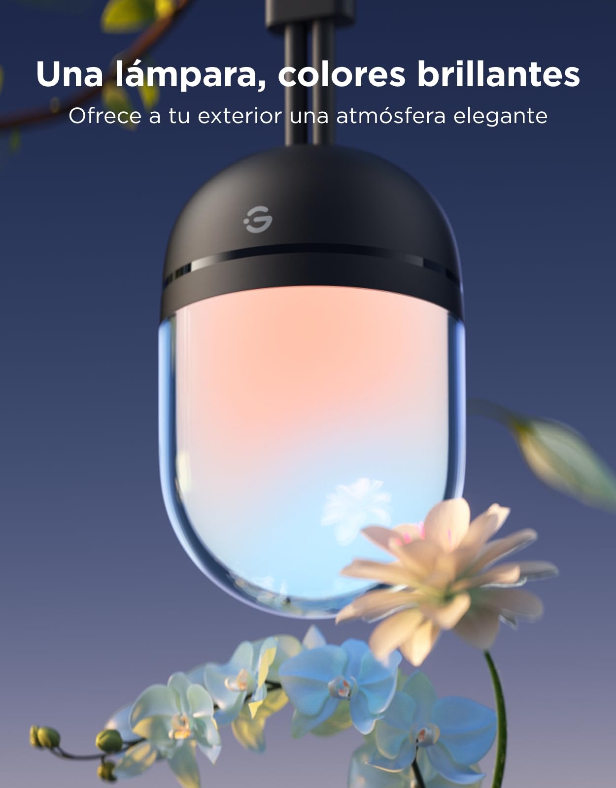 Govee Guirnalda Luces Exterior 10M, RGBICW 240lm pro LED, App Control,IP67 | 16M Colores DIY, 111+ Modos de Escenas, Sync Música, Matter/Alexa/Google, 30000h, Instal. Fácil, Jardín/Balcón/Terraza