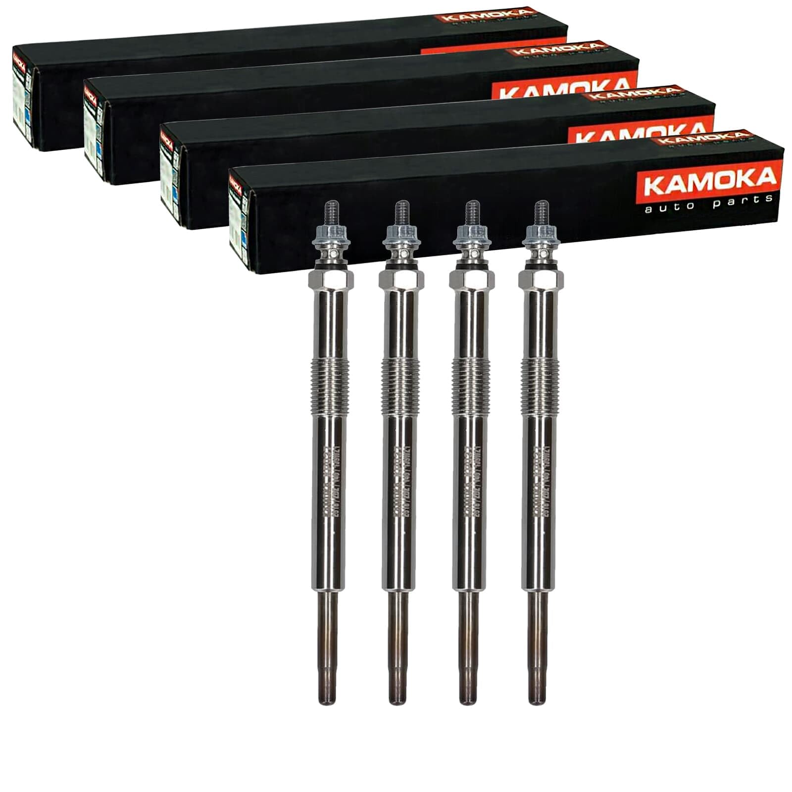 4x Kamoka Glühkerzen KP037 | 4x KP037 passend für 4-Zylinder Aixam A.721 A.741
