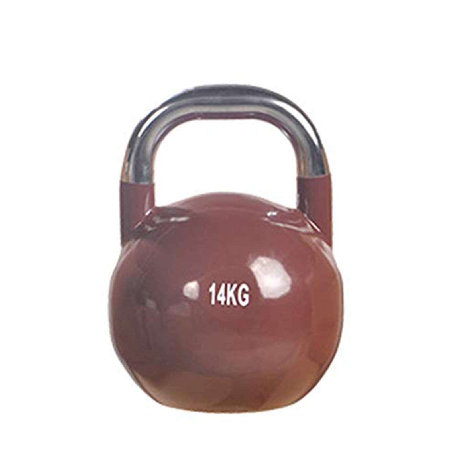 Kettlebell en fonte enduite de néoprène 14kg, haltère de fitness pour studio