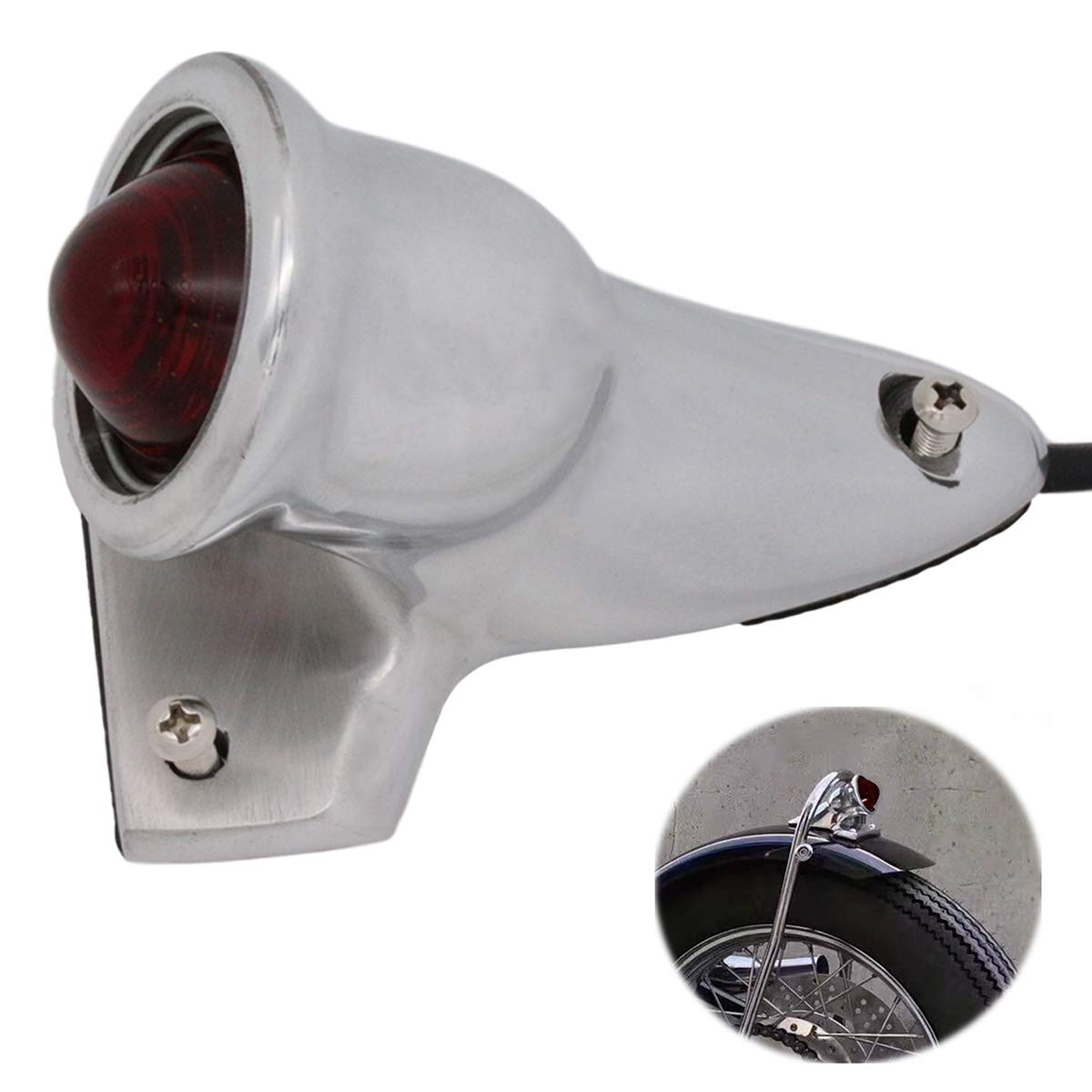 Amazon.com: FATECIM Vintage Old School LED Custom Motorcycle Tail