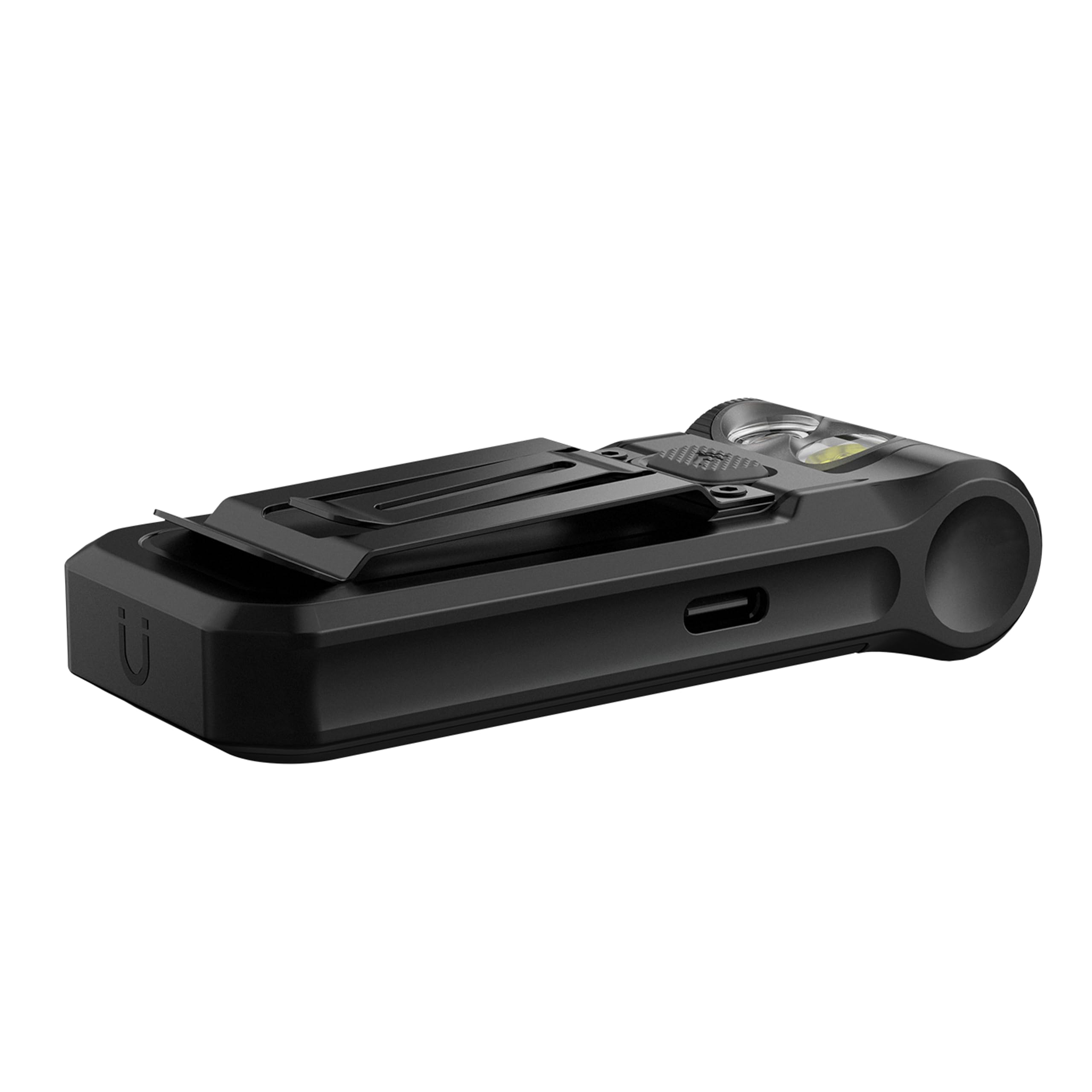 fenix SW05R-UV, corpo nero | LED bianchi e UV | Torcia ricaricabile per ispezione e sicurezza | 150 lumen | 39 m | 49 ore max | 3 livelli di luce bianca | Luce UV da 1500 mW | Testa rotante a 200