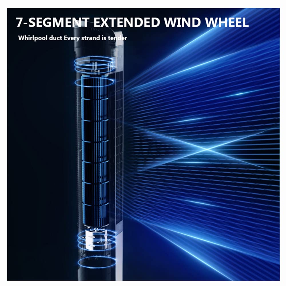 ZXCVB Ventilador De Torre Oscilante,110cm, Oscilación De 90° 40W, 3 Velocidades, 3 Modos Ventilador Columna Con Mando A Distancia,Ventilador Super Silencioso,90cm