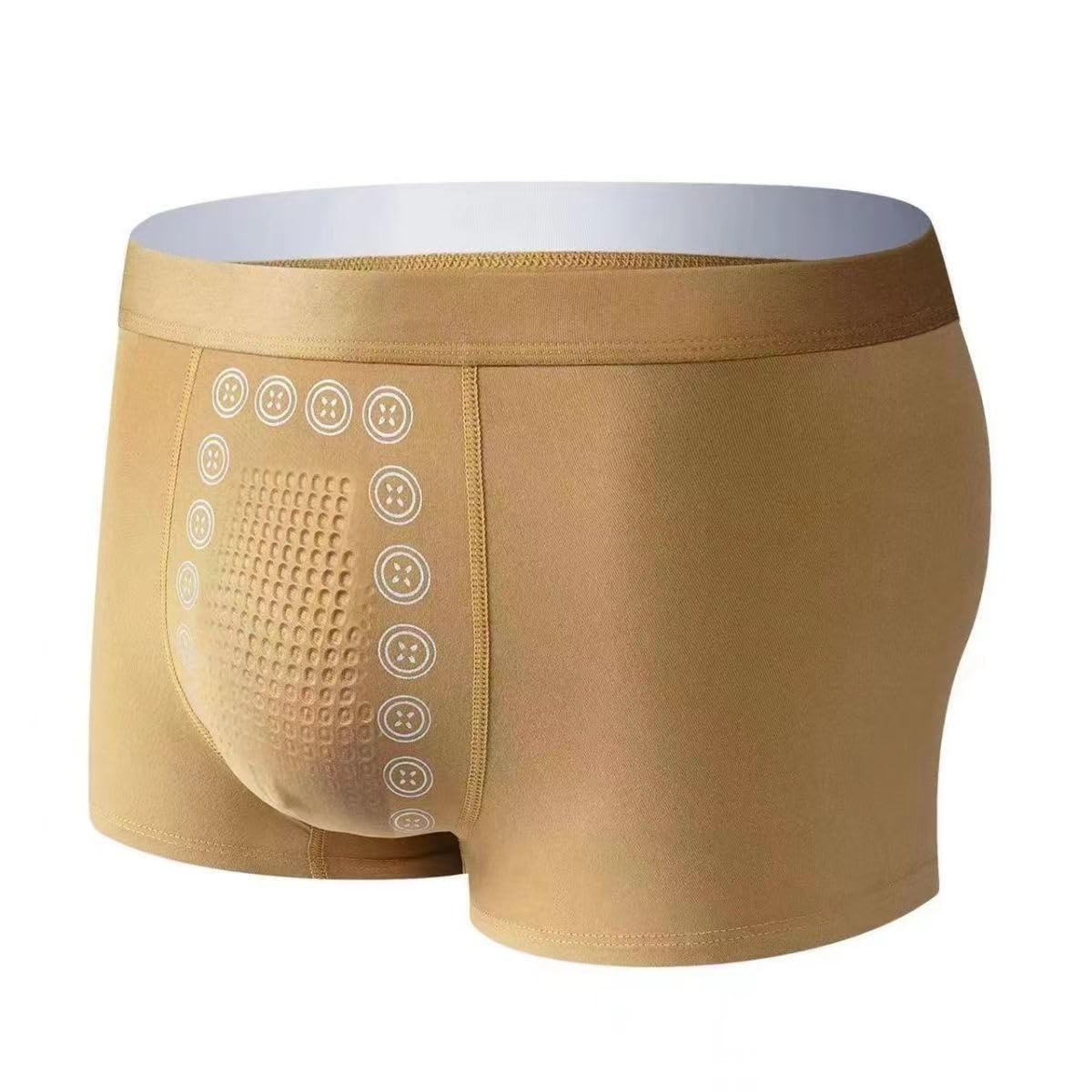mastyle Mens Magnetic Energetic Massage Underwear | Breathable Boxer Brief Yellow-picture-32