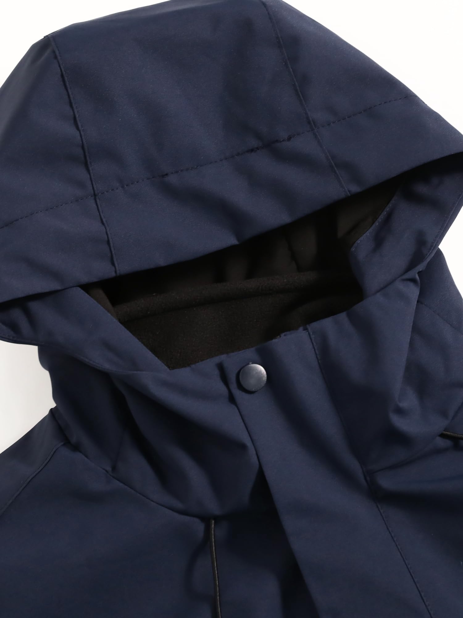 YOUTHUP Homme Coupe Vent Veste 3 en 1 Imperméable et Respirant Manteau à Capuche Doublé Polaire pour la Randonnée