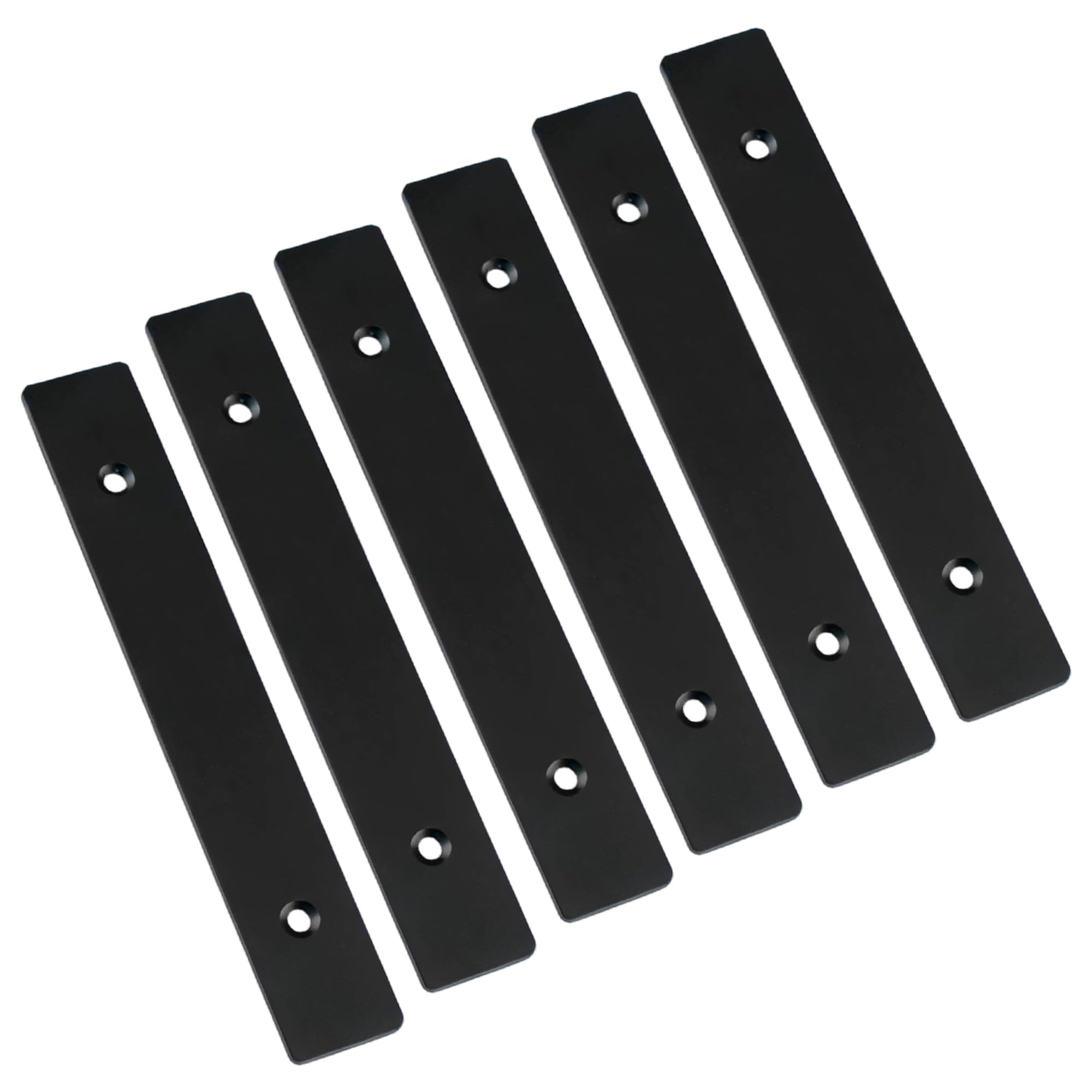 MOROBOR 6Pcs Black Cabinet Knob Backplate, 5.0" Center-Center โ image 1