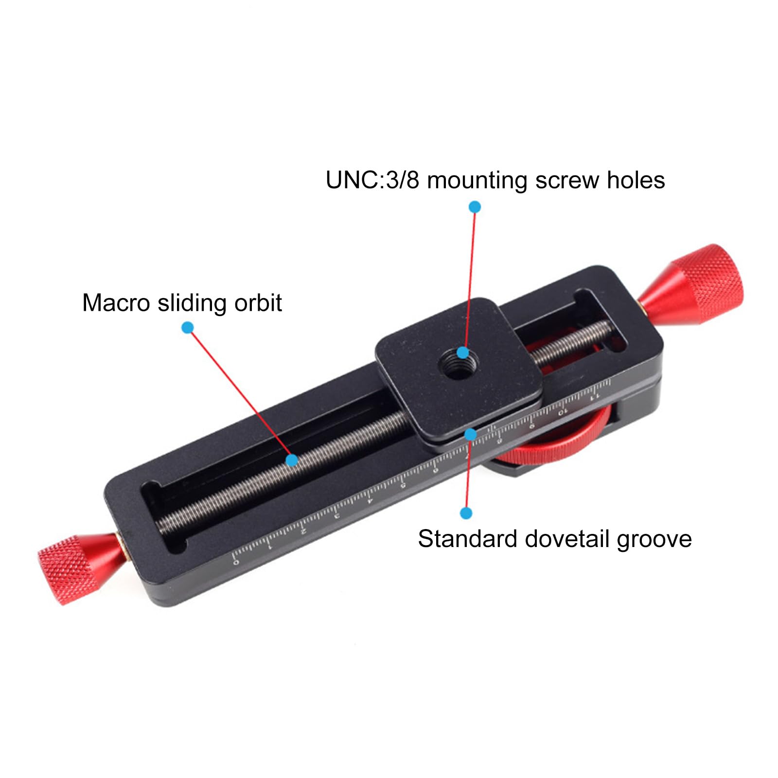 LCB-16M 160 mm Desktop Video Slide Track Professional Macro Track Slider für detaillierte Fotografie, abnehmbares Design