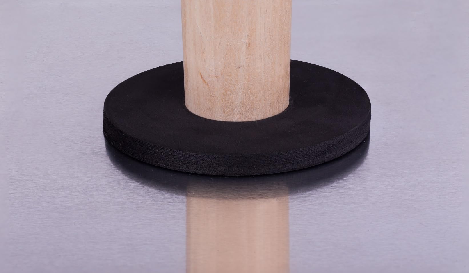 MIVOS Truelle en aluminium - 330 x 330 mm - Lisseuse avec manche en bois - Planche de lissage avec coins arrondis - Disque de lissage pour le jointoiement et l'enduisage des plaques de plâtre