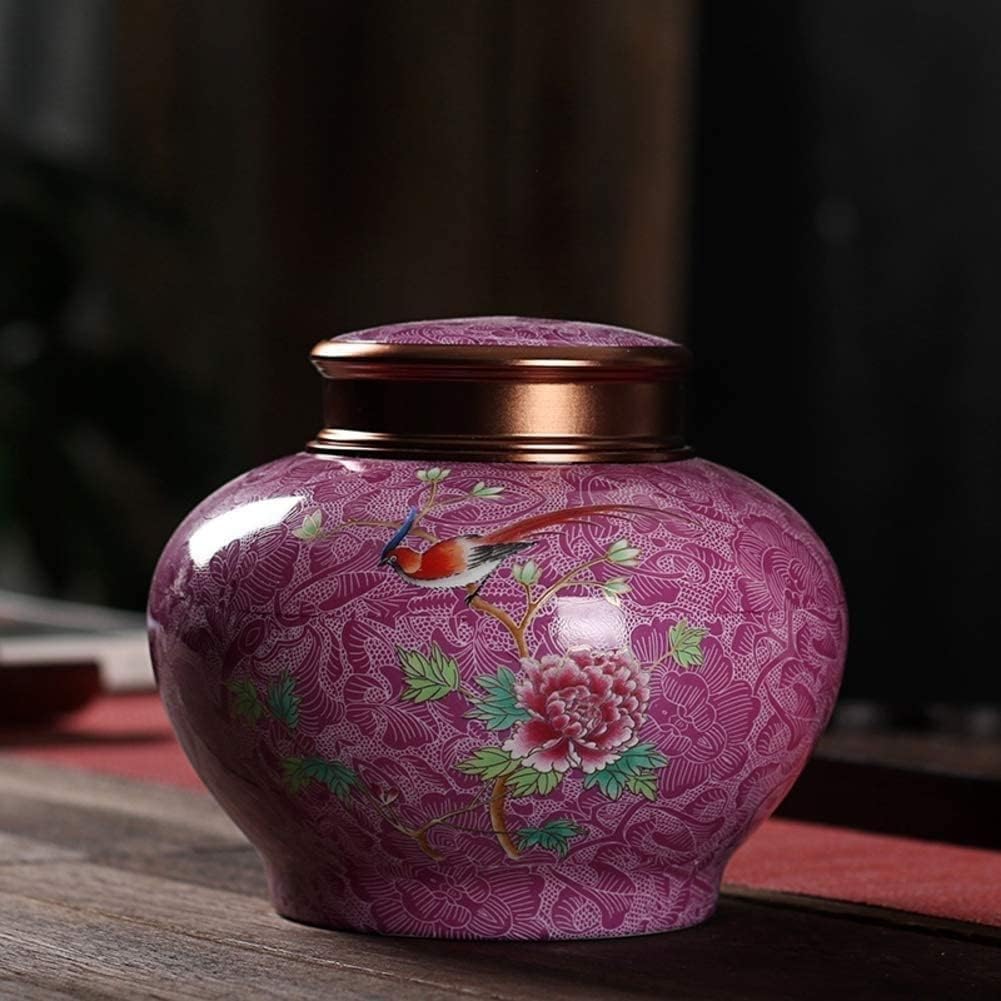 Vase Desktop Porcelain Vases Ginger Jar Home Table Ceramic Chinese Centerpieces Decorative B H14xw13cm Rustic Decor(F)