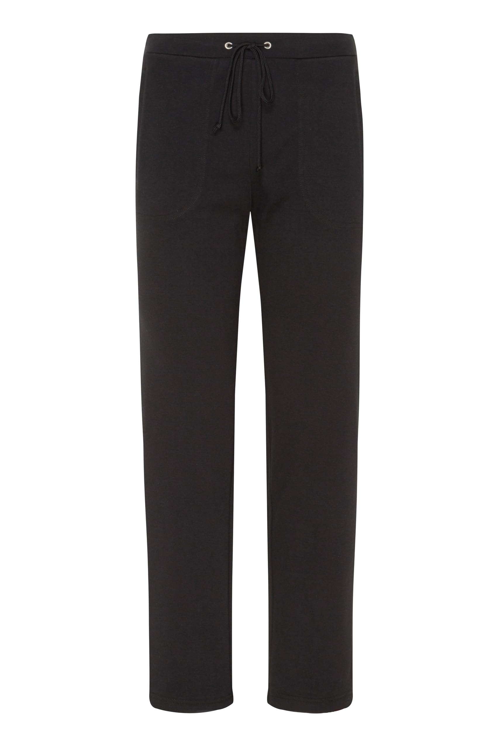 hajo Damen Jogginghose aus hochwertigem Baumwollmaterialmix, Schwarz, Gr. 36