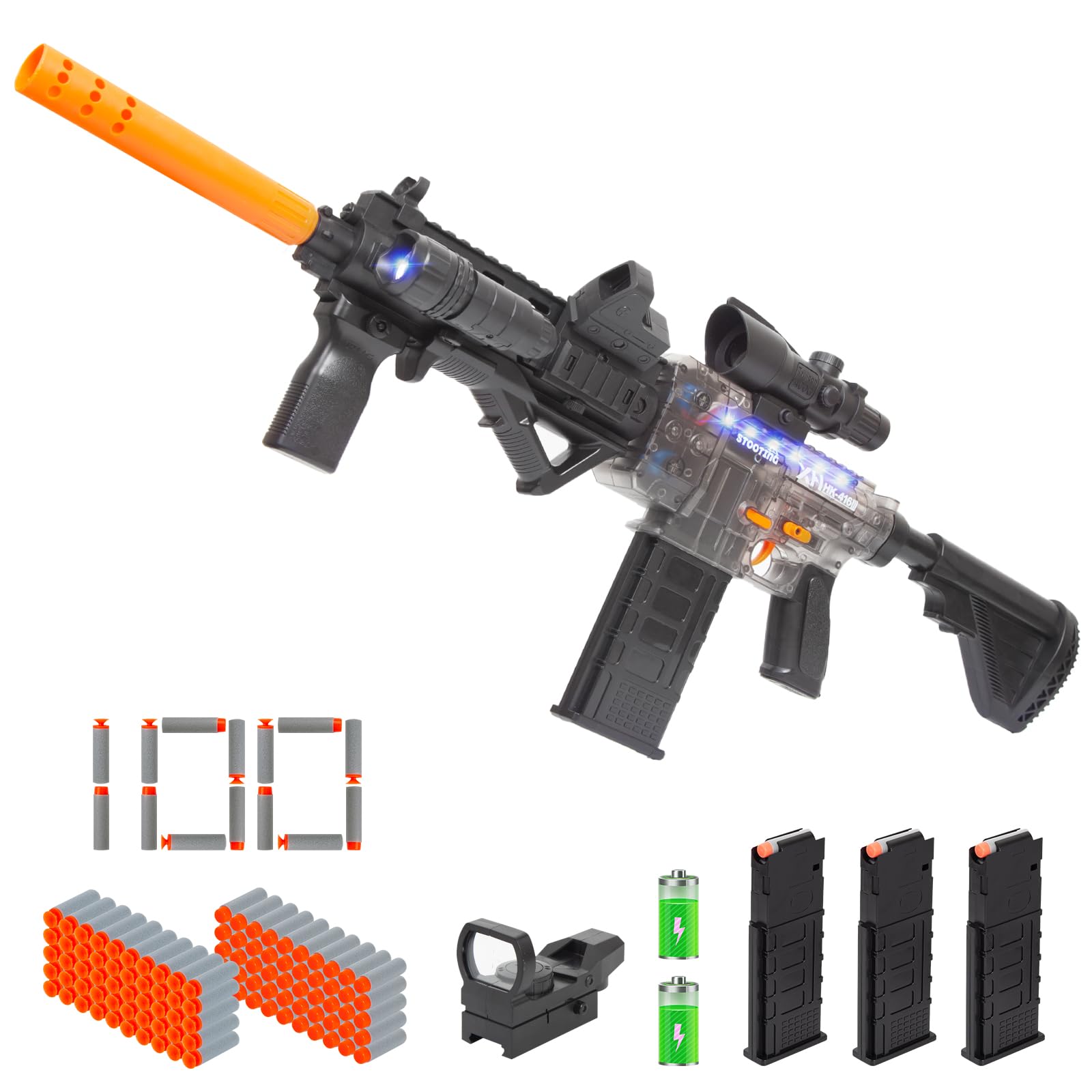 Amazon.com: Realistic M416 Rifle Toy Set, Semi-Auto Sniper Foam