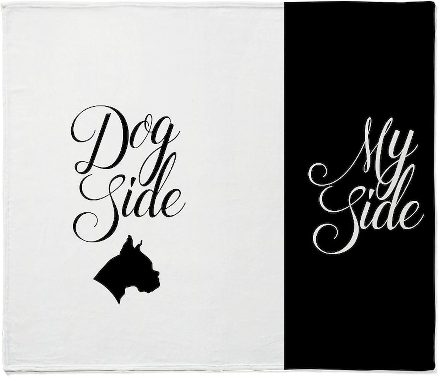 CafePress Dog Side and My Throw Blanket Super Soft Fleece Plush Throw Blanket, 60"x50"