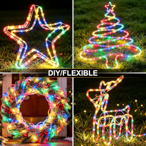 Slyuexu 100-LED 39' Solar Rope String Lights (Various) 6.99 + Free Shipping w/ Prime or on 35+ + 50% Off Code PV4IY7A7 - image 5