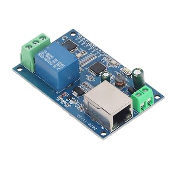 Generic Ethernet Relay Module Stable 32bit MCU Control for Electronic Components 1 Way Wired LAN