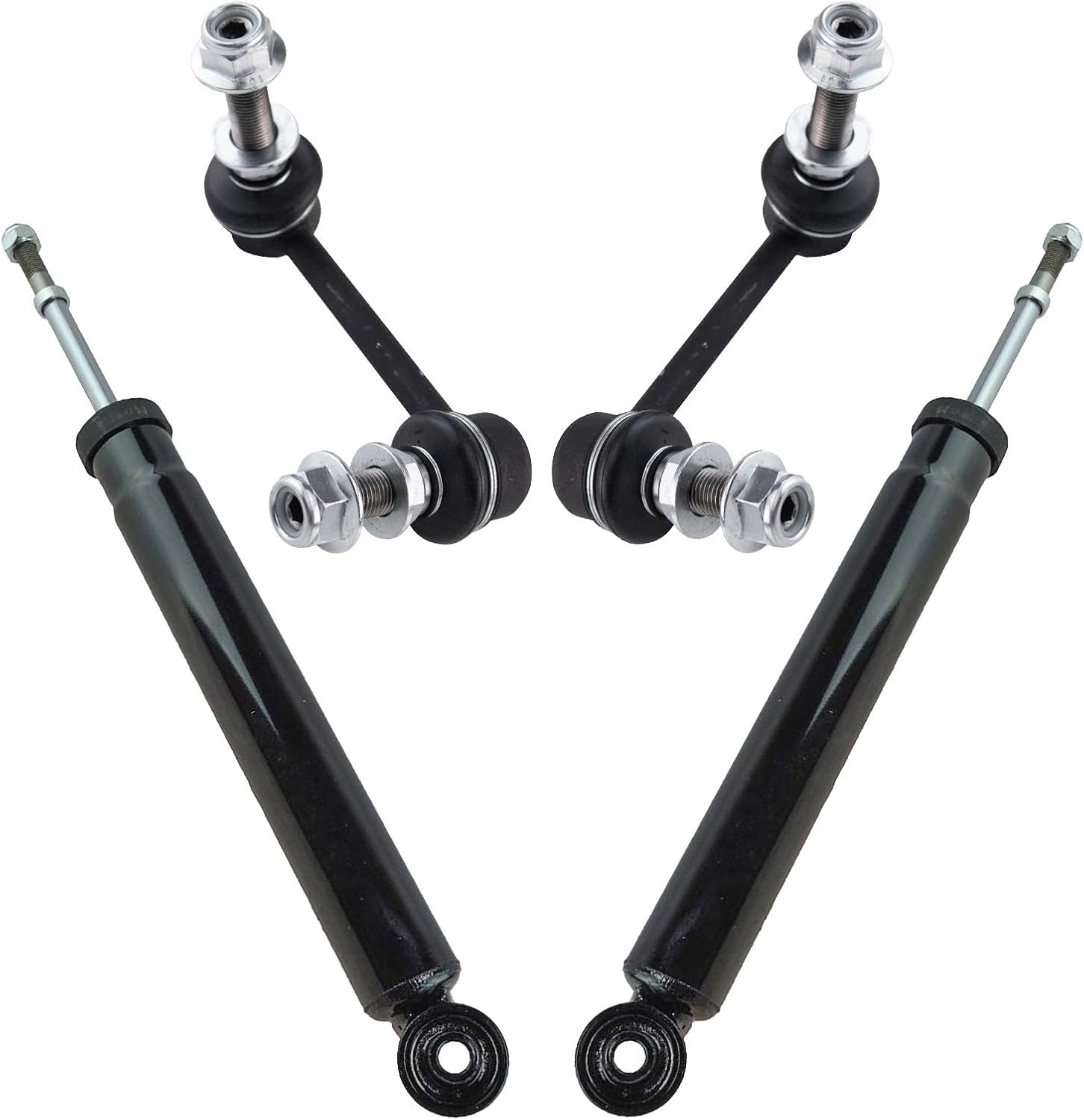 TRQ Rear Suspension Kit Shock Absorber Sway Bar Stabilizer Link Compatible with 2015-2023 Nissan Murano