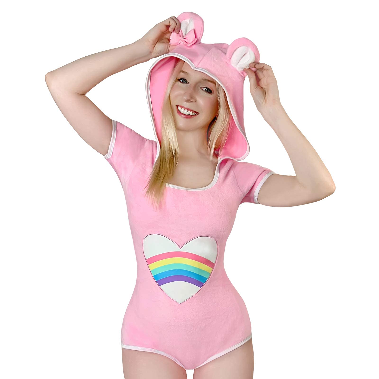 LittleForBig Bawełniany śpioszki Onesie Piżama Bodysuit-Teddy Miś Onesie