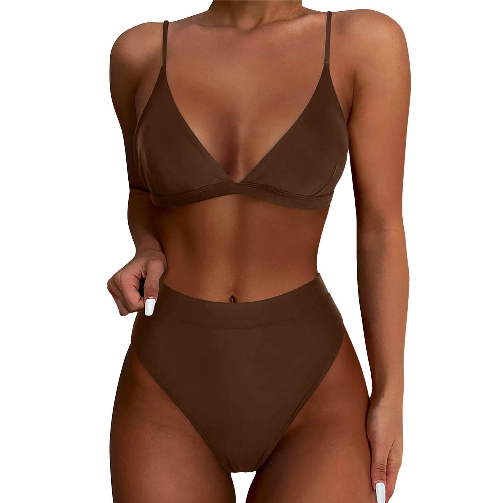 Fulidngzg Bikini Mujer Talla Grande Bikinis Mujer 2024 Braga Alta Bañadores Deportivo Moda Alta Bikini Mujer Talla Grande Bikini Braga Alta Mujer Elastica Bikini Talla Grande Transpirable Sexy