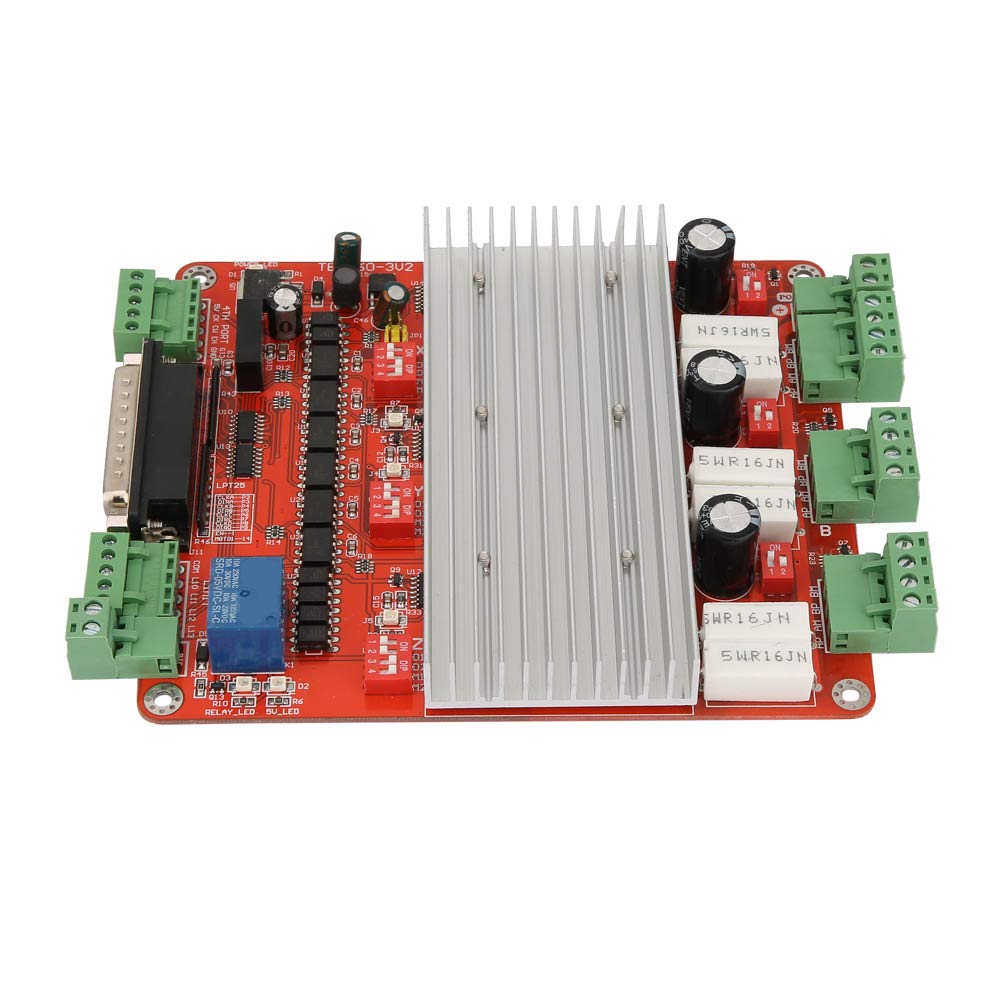 Hyuduo Schrittmotortreiber, TB6560 3-Achsen-Motortreiberplatine mit Optokoppler-Isolierung, 0,8 Bis 3,5 A Einstellbarer Strom, 4 Arbeitsmodi, für CNC-Fräser -Benutzer