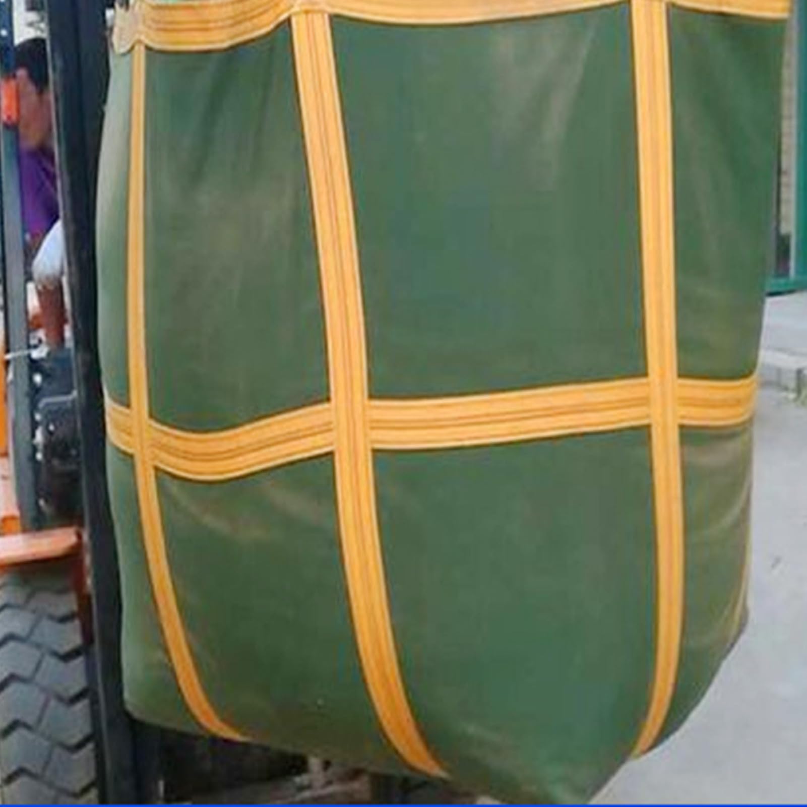 Sac de Levage en Nylon, Sacs de Levage durables et réutilisables, Sac en Voile tissé pour Plateforme de Grue, Chariot élévateur，Charge de 500 kg, 50 x 50 x 50 cm