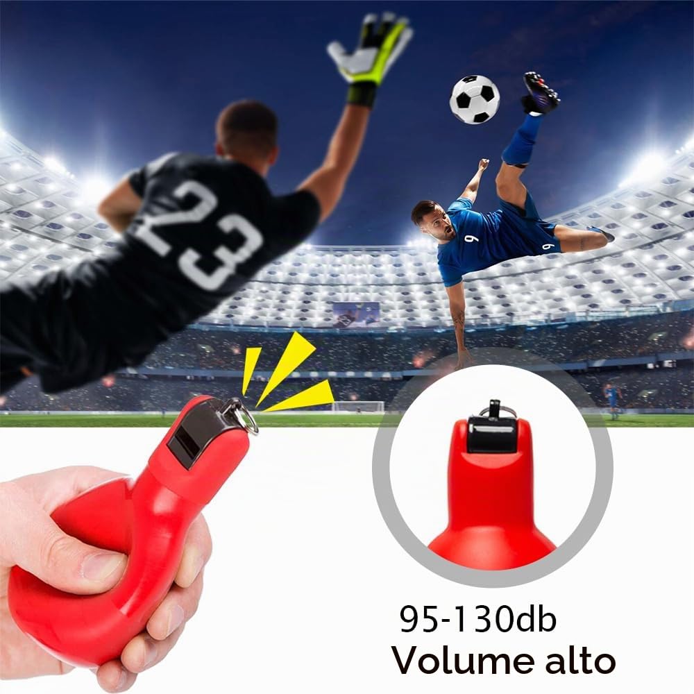 5 Fischietti a Mano Fischietto Manuale e 5 Fischietto per Allenatori | Fischietto da Calcio Fischietto Manuale Lgienico Sportivo Fischietto per Emergenza per Attività Aperto Arbitri Allenatori