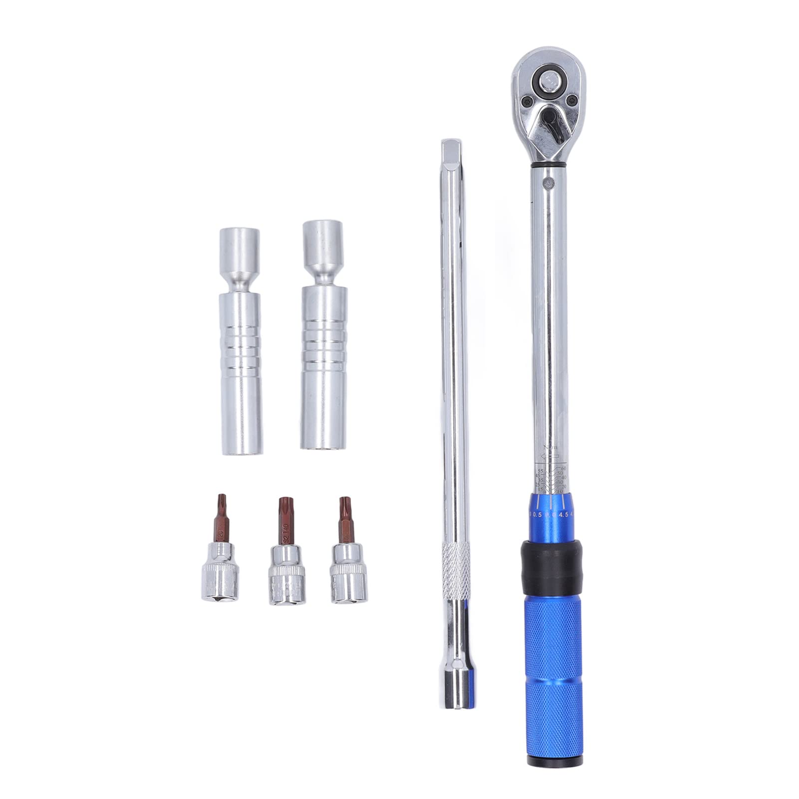 TOOLSGO 3/8 Torsion Wrench Spark Plug Socket Set 72 Tooth Ratchet Head Adjustable Spanner for Automobile Maintenance and Repair
