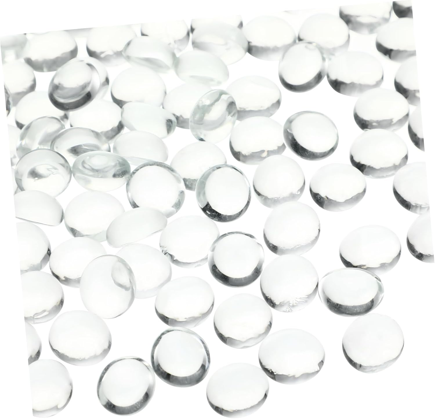 ABOOFAN Glass Bead Decorative Marbles Flat Marble Beads Vase Fillers Terrarium Decor for Jewelry Making