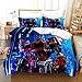 HSBZLH Fundas De Edredón Transformers Juegos Cama 3 Piezas Ligero Bumblebee Optimus Prime Funda Edredón 2 Funda Almohada Y Cremallera