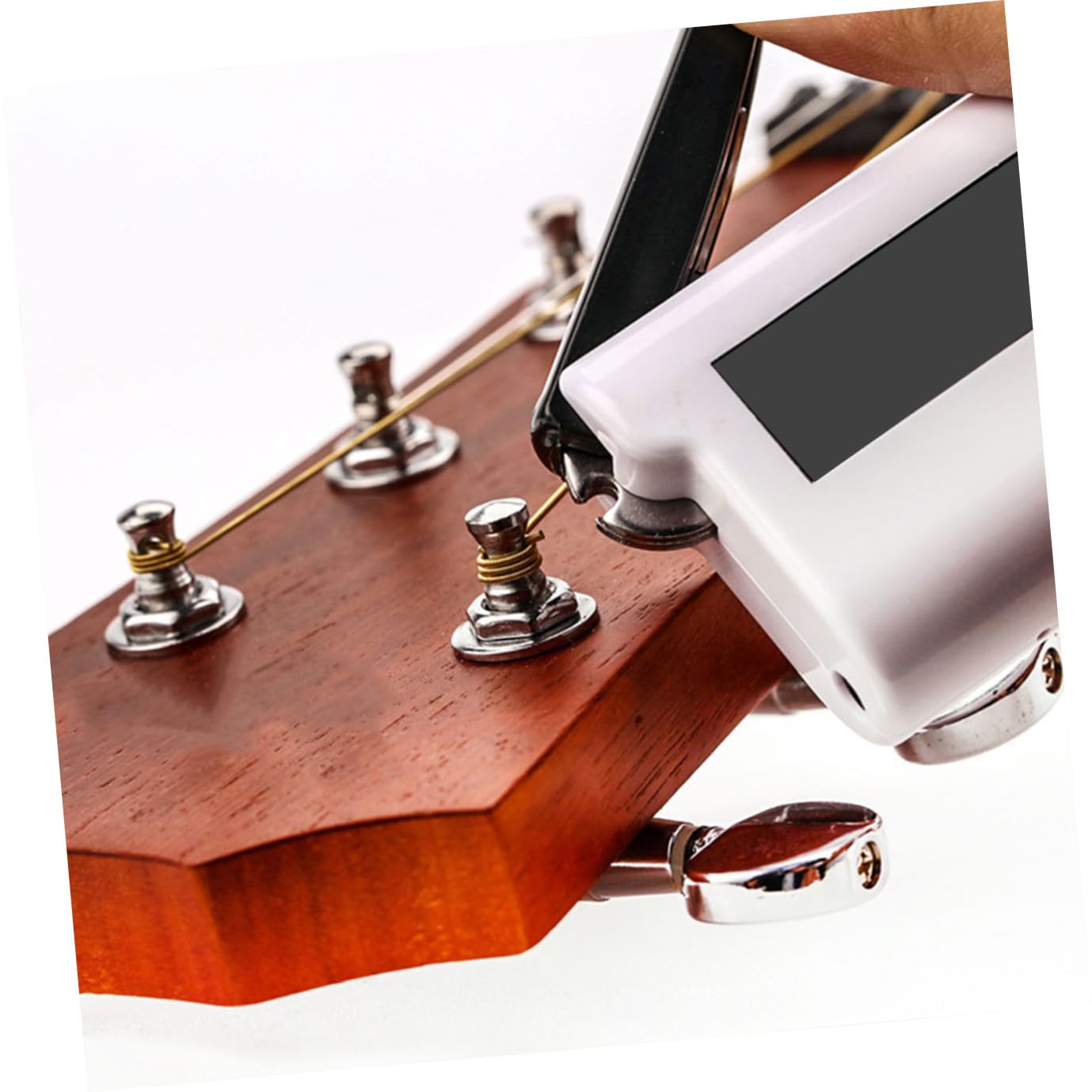 Elektrischer Gitarrensaiten Wickler aus Abs Weiß mit Saitenschneider und Stiftentferner für Folk- und Bassgitarre