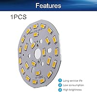 Vista 3 de Bettomshin Módulo de chip LED, tablero de aluminio, 12W 300mA blanco cálido 3000K lámpara de reflector de alta potencia, 2.56 pulgadas de diámetro