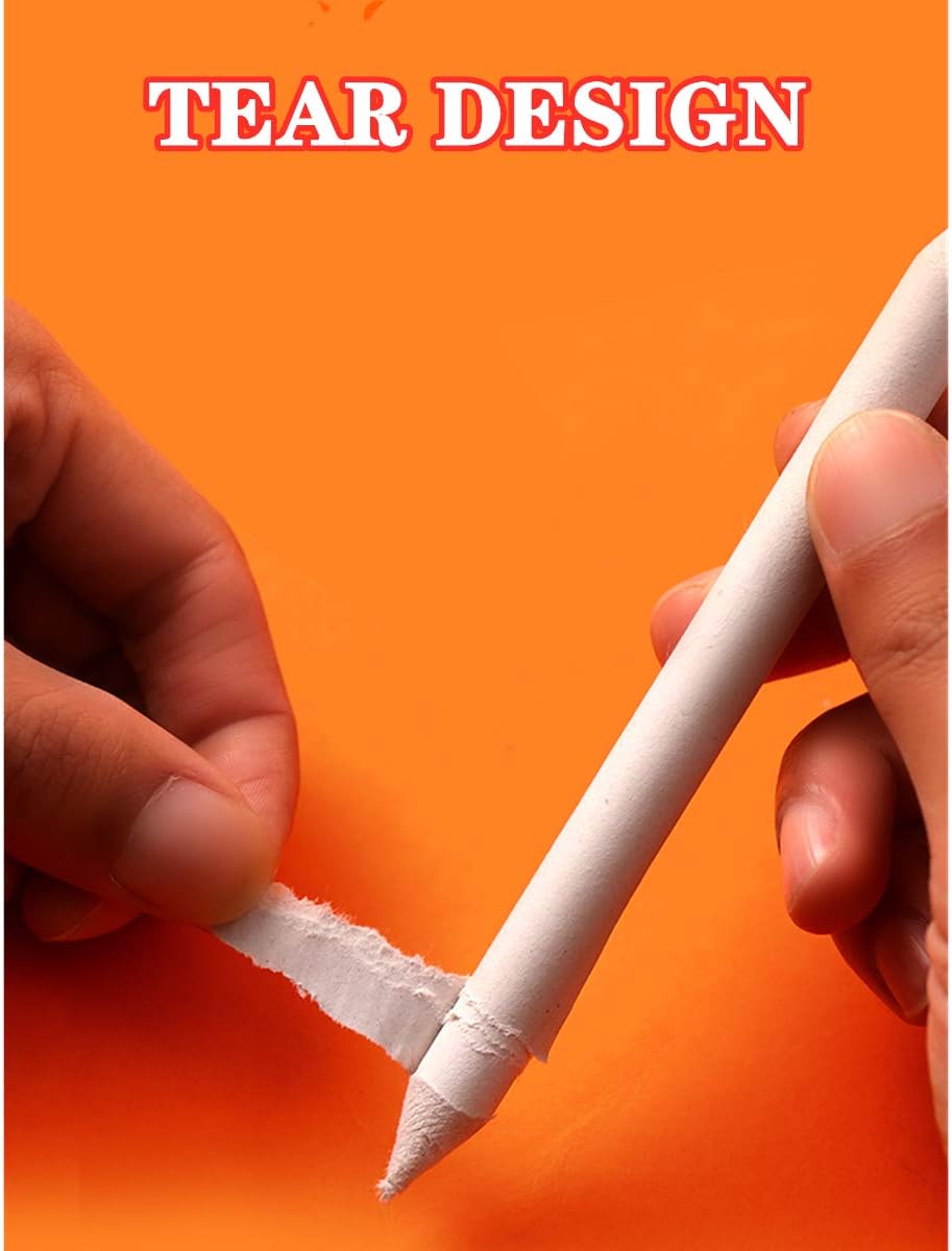 Paper Pencil Sketch Rub Paint Paper Brush Pen Blending Stumps and Tortillions Paper Art Blenders Drawing Art Blenders (12PCS)