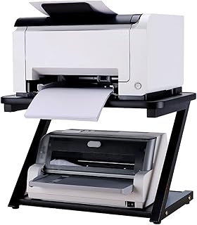 Suporte para Impressora Mesa de Impressora Prateleira De Suporte Para Impressora De 2 Camadas Suporte Para Impressora De Mesa Copiadora Scanner Prateleira Para Armazenamento De Organizador De Mesa Gab